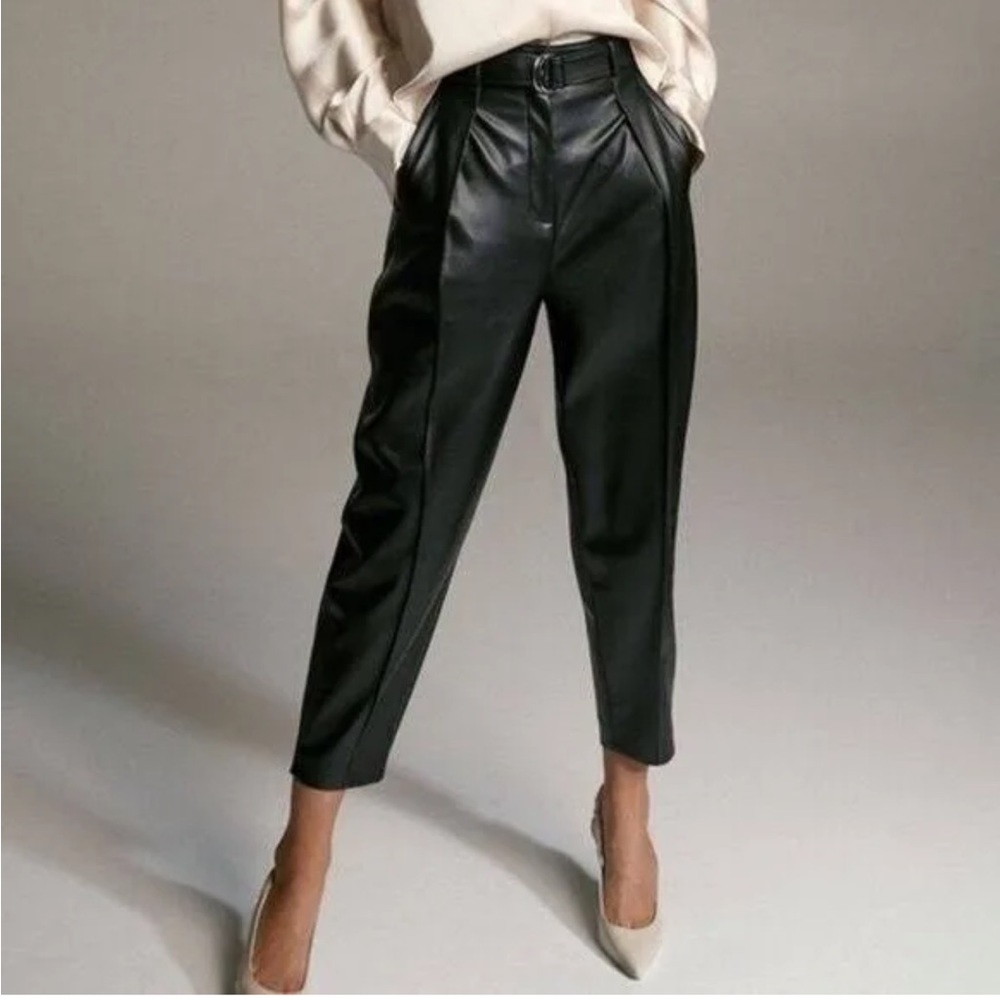 Aritzia black vegan leather pants